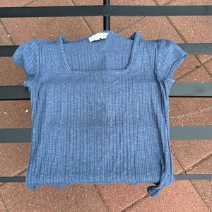 Pink republic blue top